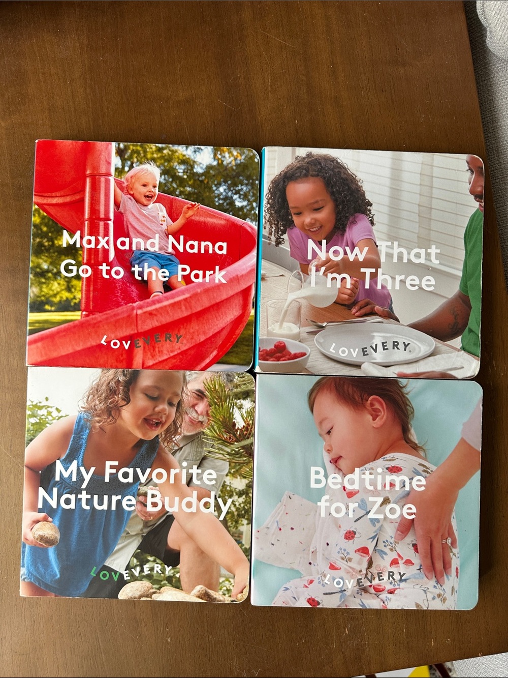 Lovevery board book set of 4 books. bedtime for Zoe, my favorite nature buddy